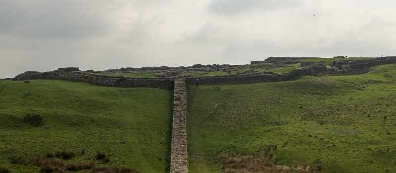 View of Housesteads Roman Fort.